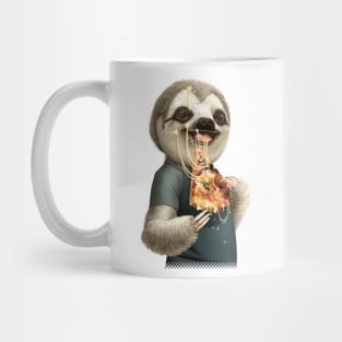 SLOTH EATING PIZZA Mug